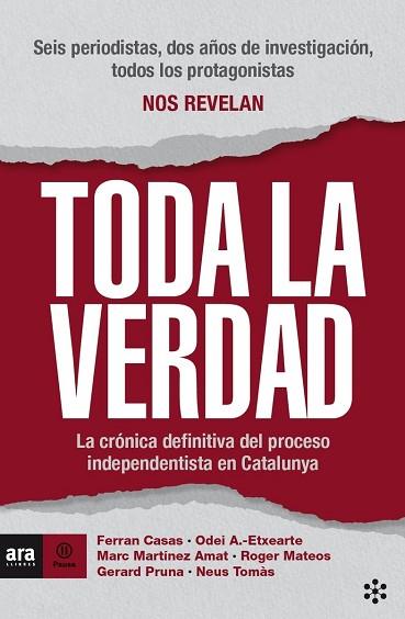 TODA LA VERDAD | 9788417804411 | ANTXUSTEGUI ETXEARTE, ODEI/TOMÀS I GIRONI, NEUS/CASAS I MANRESA, FERRAN/MATEOS I MIRET, ROGER/MARTÍN | Llibreria Huch - Llibreria online de Berga 