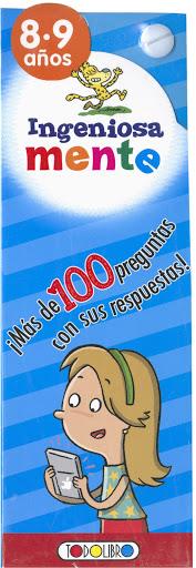 INGENIOSAMENTE 8-9 AÑOS | 9788490375723 | Llibreria Huch - Llibreria online de Berga 