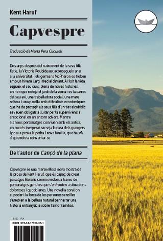 CAPVESPRE | 9788417339081 | HARUF, KENT | Llibreria Huch - Llibreria online de Berga 