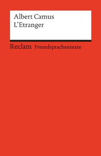 L'ETRANGER | 9783150091692 | CAMUS, ALBERT | Llibreria Huch - Llibreria online de Berga 