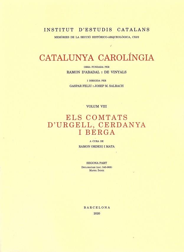 VOLUM: 8 : ELS COMTATS D'URGELL, CERDANYA I BERGA SEGONA PART | 9788499655697 | Llibreria Huch - Llibreria online de Berga 