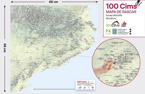 100 CIMS - MAPA DE RASCAR | 9788470111419 | Llibreria Huch - Llibreria online de Berga 