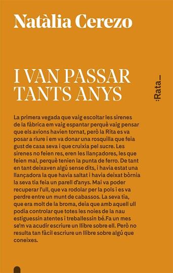 I VAN PASSAR TANTS ANYS | 9788416738045 | CEREZO, NATÀLIA | Llibreria Huch - Llibreria online de Berga 