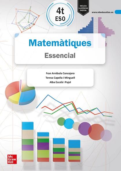 MATEMÀTIQUES 4T ESO. ESSENCIAL | 9788448646059 | CAPELLA I MINGUELL,TERESA/ARRÉBOLA CONCEJERO,FRAN/ESCOLÀ I PUJOL,ALBA | Llibreria Huch - Llibreria online de Berga 