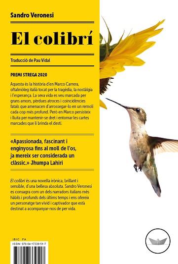 EL COLIBRÍ | 9788417339517 | VERONESI, SANDRO | Llibreria Huch - Llibreria online de Berga 