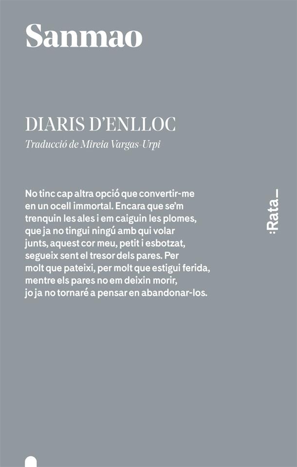 DIARIS D'ENLLOC | 9788416738069 | SANMAO | Llibreria Huch - Llibreria online de Berga 
