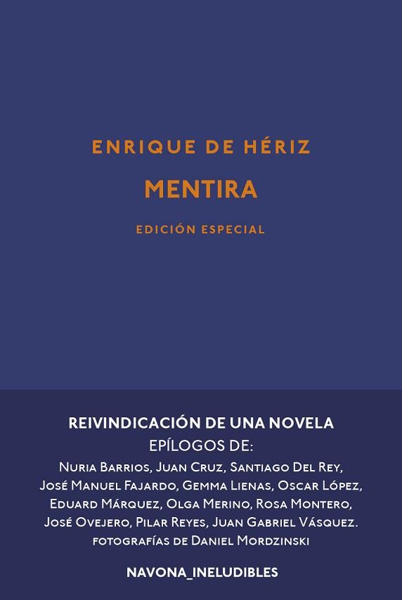 MENTIRA | 9788417978211 | DE HÉRIZ, ENRIQUE | Llibreria Huch - Llibreria online de Berga 