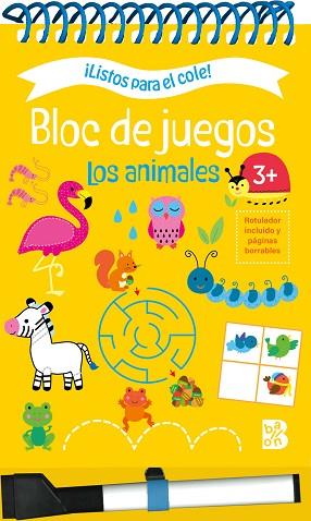 LISTOS PARA EL COLE BLOC DE JUEGOS  LOS ANIMALES +3 | 9789403233147 | BALLON | Llibreria Huch - Llibreria online de Berga 