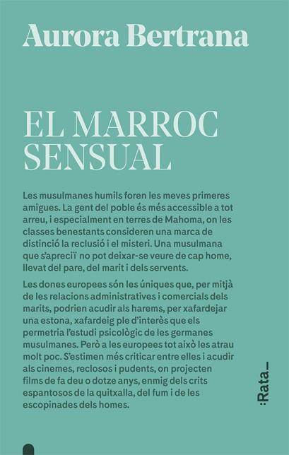 MARROC SENSUAL, EL | 9788416738601 | BERTRANA, AURORA | Llibreria Huch - Llibreria online de Berga 