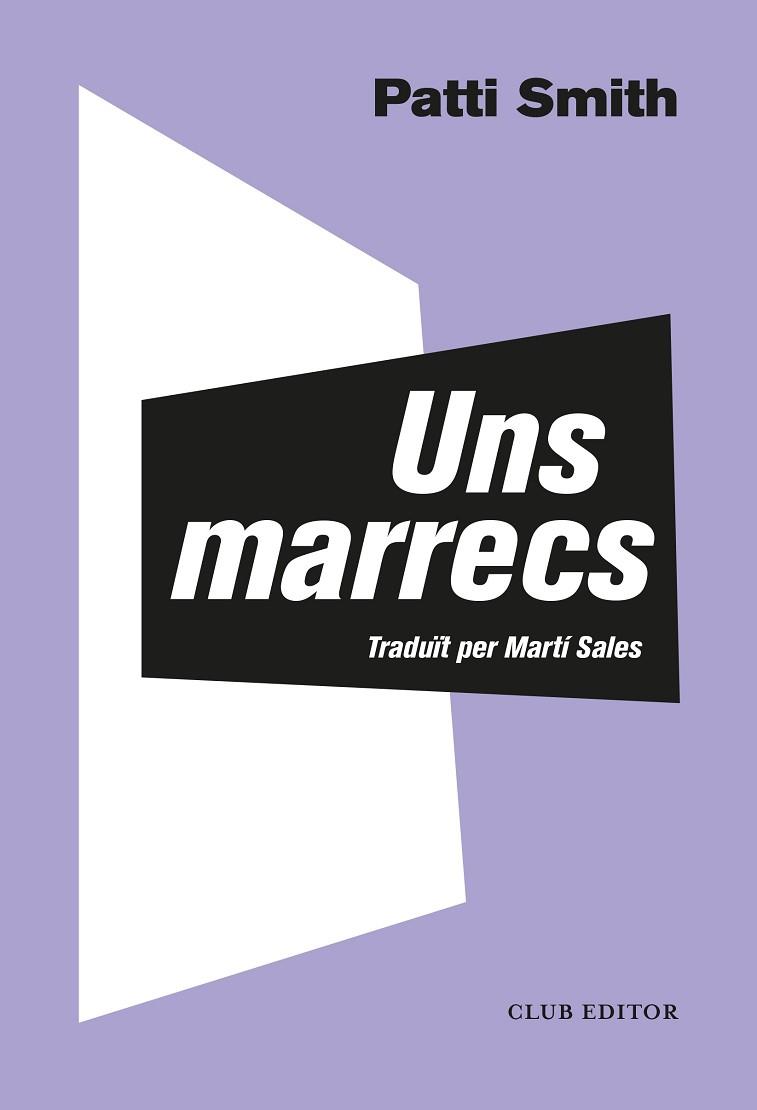 UNS MARRECS | 9788473293372 | SMITH, PATTI | Llibreria Huch - Llibreria online de Berga 