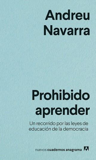 PROHIBIDO APRENDER | 9788433916525 | NAVARRA, ANDREU | Llibreria Huch - Llibreria online de Berga 