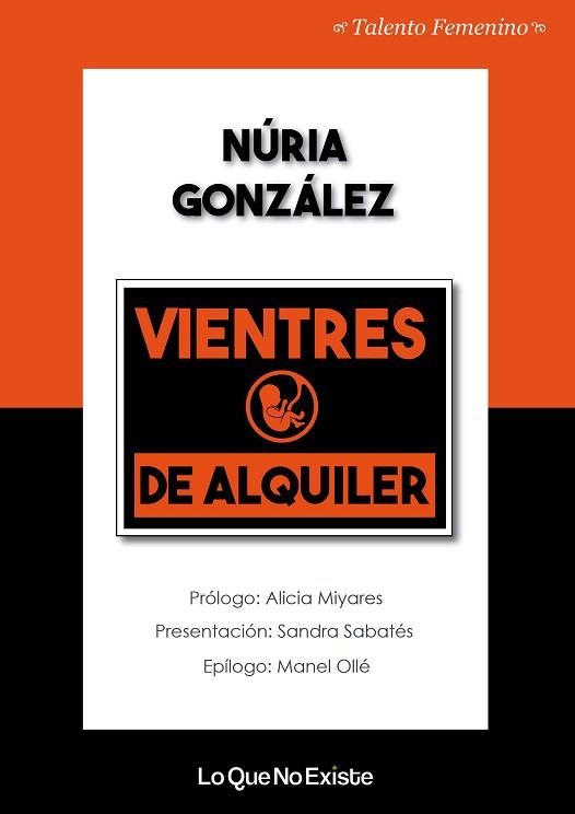 VIENTRES DE ALQUILER | 9788494930133 | GONZÁLEZ LÓPEZ, NÚRIA | Llibreria Huch - Llibreria online de Berga 