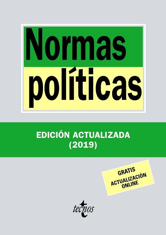 NORMAS POLÍTICAS | 9788430977086 | EDITORIAL TECNOS | Llibreria Huch - Llibreria online de Berga 