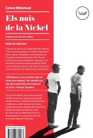 NOIS DE LA NICKEL, ELS | 9788417339463 | WHITEHEAD, COLSON | Llibreria Huch - Llibreria online de Berga 
