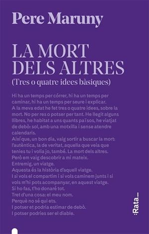 MORT DELS ALTRES, LA | 9788416738618 | MARUNY, PERE | Llibreria Huch - Llibreria online de Berga 