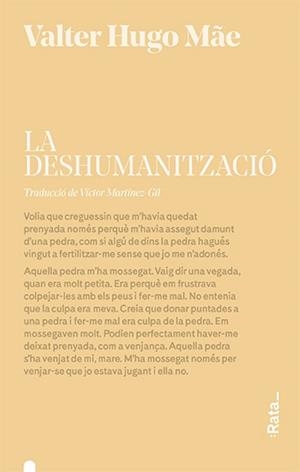 DESHUMANITZACIÓ, LA | 9788416738472 | HUGO MÃE, VALTER | Llibreria Huch - Llibreria online de Berga 