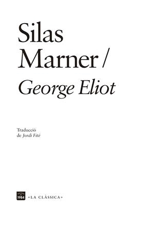 SILAS MARNER | 9788418858420 | ELIOT, GEORGE | Llibreria Huch - Llibreria online de Berga 