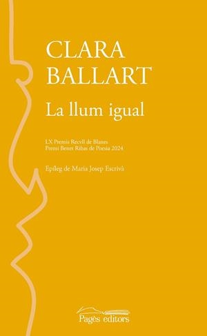 LLUM IGUAL, LA | 9788413036045 | BALLART LLADÓS, CLARA | Llibreria Huch - Llibreria online de Berga 