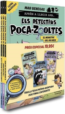 PACK APRÈN A LLEGIR AMB... ELS DETECTIUS POCA-ZOOLTES!  1,2 I 3: EN LLETRA MAJÚS | 9791387519438 | BENEGAS, MAR | Llibreria Huch - Llibreria online de Berga 