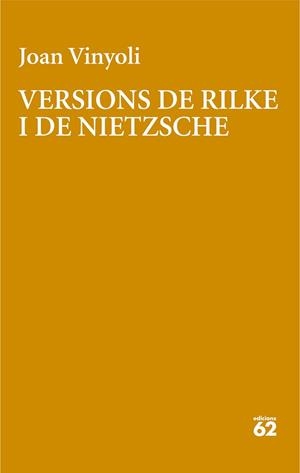 VERSIONS DE RILKE | 9788429782639 | VINYOLI PLADEVALL, JOAN | Llibreria Huch - Llibreria online de Berga 