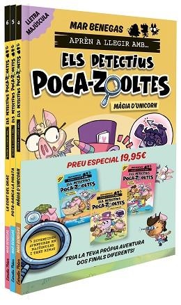 PACK APRÈN A LLEGIR AMB... ELS DETECTIUS POCA-ZOOLTES!  4,5 I 6: EN LLETRA MAJÚS | 9791387782009 | BENEGAS, MAR | Llibreria Huch - Llibreria online de Berga 