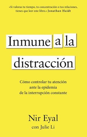 INMUNE A LA DISTRACCIÓN | 9788411003933 | EYAL, NIR | Llibreria Huch - Llibreria online de Berga 