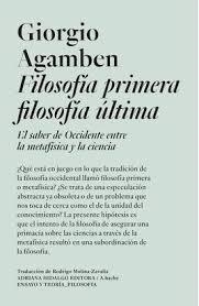 FILOSOFIA PRIMERA FILOSOFIA ULTIMA | 9786316615329 | AGAMBEN, GIORGIO | Llibreria Huch - Llibreria online de Berga 
