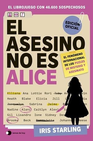 ASESINO NO ES ALICE, EL | 9791388279201 | STARLING, IRIS | Llibreria Huch - Llibreria online de Berga 