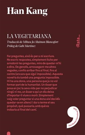 VEGETARIANA, LA | 9788416738120 | HAN KANG | Llibreria Huch - Llibreria online de Berga 