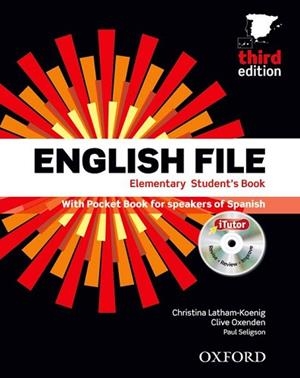 ENGLISH FILE 3RD EDITION ELEMENTARY. STUDENT'S BOOK + WORKBOOK WITH KEY PACK | 9780194598910 | OXENDEN, CLIVE/LATHAM-KOENIG, CHRISTINA/SELIGSON, PAUL | Llibreria Huch - Llibreria online de Berga 