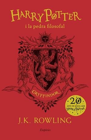 HARRY POTTER I LA PEDRA FILOSOFAL (GRYFFINDOR) | 9788417016678 | ROWLING, J.K. | Llibreria Huch - Llibreria online de Berga 
