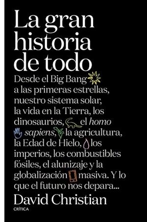 GRAN HISTORIA DE TODO, LA | 9788491990857 | CHRISTIAN, DAVID | Llibreria Huch - Llibreria online de Berga 