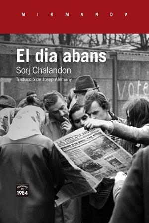 DIA ABANS, EL | 9788416987535 | CHALANDON, SORJ | Llibreria Huch - Llibreria online de Berga 