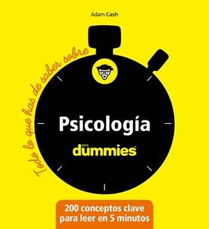 PSICOLOGÍA PARA DUMMIES | 9788432905599 | CASH, ADAM | Llibreria Huch - Llibreria online de Berga 